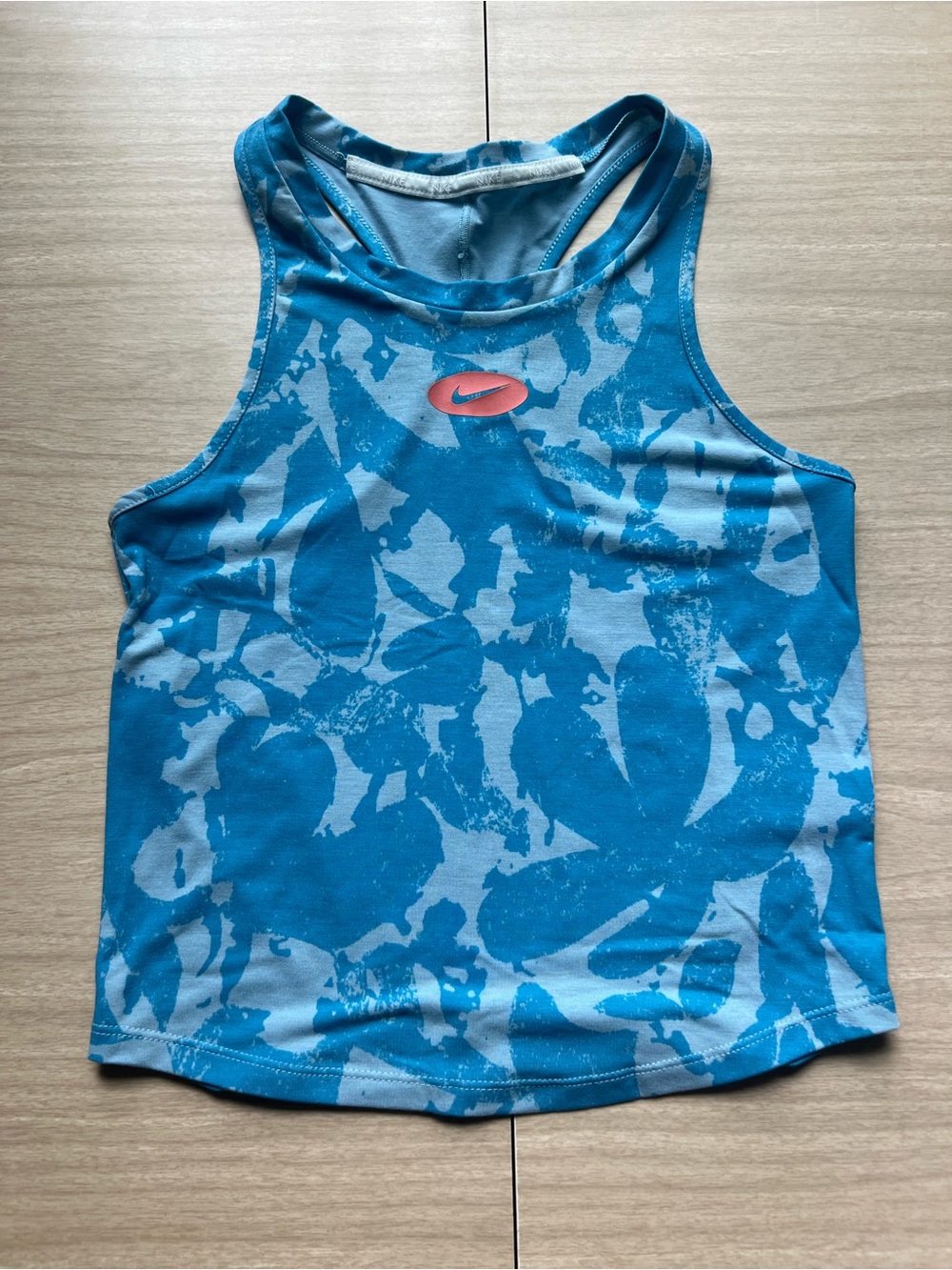 Nike Dri-Fit Women’s Blue Printed Tank Cropped Top Size XS